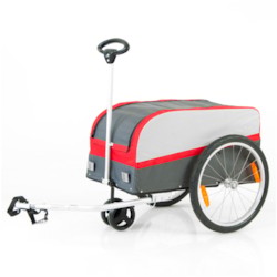 DEMOEX - Cykelvagn SunBee Transporter - Röd/Grå