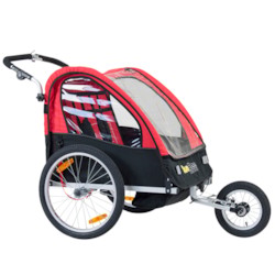 SunBee Cruiser Stroller - SVART/RÖD