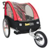SunBee Cruiser Stroller - SVART/RÖD