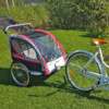 SunBee Promenad PLUS m. barnvagnskit - Svart/Röd