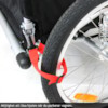 Cykelvagn SunBee Supreme XL Barnvagnskit/Stroller - Svart/Röd