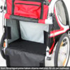 Cykelvagn SunBee Supreme XL Barnvagnskit/Stroller - Svart/Röd
