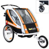 Cykelvagn SunBee Supreme XL Barnvagnskit/Stroller - Svart/Orange