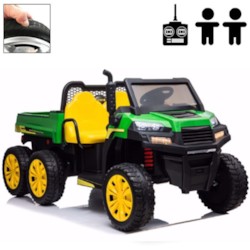 Elbil barn Truckster 4WD tvåsits 12V - Grön