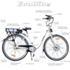 Elcykel EvoBike ECO-7 500W 2014-2016 - SVART, dam