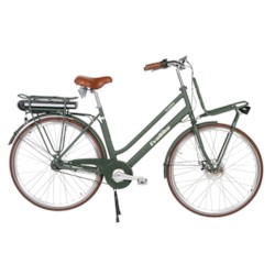 FYNDEX - Elcykel EvoBike CLASSIC-7 250W 2018 - OLIVGRÖN, dam