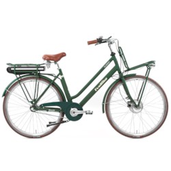 FYNDEX - Elcykel EvoBike CLASSIC-7 250W 2020 - Matt olivgrön, dam