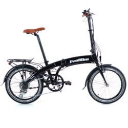 FYNDEX -Elcykel EvoBike Travel 2020, Hopfällbar - Svart
