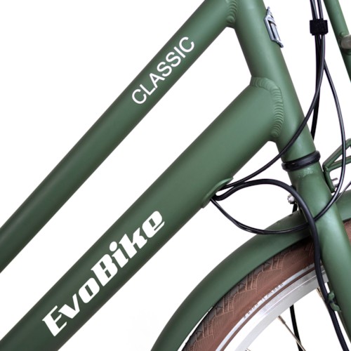 Elcykel EvoBike CLASSIC-3 250W 2020 - Matt olivgrön, dam