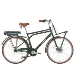 Elcykel EvoBike CLASSIC-7 250W 2020 - Matt olivgrön, herr