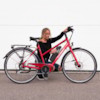 Elcykel EvoBike Sport-8 Mid-Drive 250W 2021 - Röd, Dam