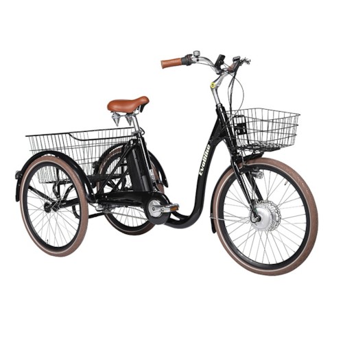 Elcykel Trehjulig Elcykel Evobike Elegant 24 tum 250W 2021 - Svart