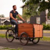 Elcykel Lådcykel Evobike Cargo PRO - 630Wh - Natural wood