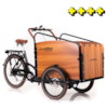 Elcykel Lådcykel Evobike Cargo PRO - 630Wh - Natural wood