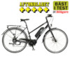 Elcykel EvoBike SPORT-8 Mid-Drive 250W - Mattsvart-vit, dam