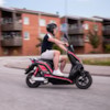 Elmoped Viverra Evolite E3 1200W - Svart/röd