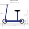 Elscooter 1000 W 48V Dirt med lysen - VIT