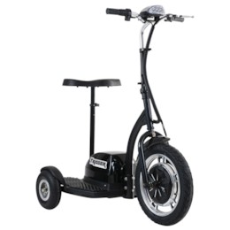 Trehjulig scooter Trigger, 500W - Svart