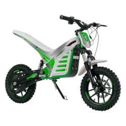 Elektrisk Dirtbike Nitrox Trial 1000W med sits - Vit/grön