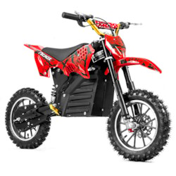 Nitrox Elektrisk Dirtbike 500W - Svart/röd