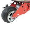 Elscooter 500 W EXTREME med sadel - Röd