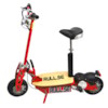 El-scooter 1000 W 48V med träplatta - RÖD