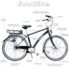 Elcykel EvoBike ECO-3 250W 2014-2016 - SVART, herr