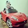 Elbil Ferrari 6V - Röd