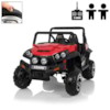 Elbil Quad 4x4 - Svart/Röd