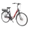 Elcykel EvoBike ECO-3 250W 2017-2018 - MÖRKGRÅ/RÖD, dam