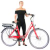 Elcykel EvoBike ECO-3 250W 2017-2018 - RÖD/LJUSGRÅ, dam