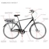 Elcykel EvoBike ECO-7 250W 2017-2018 - SVART/GRÅ, herr