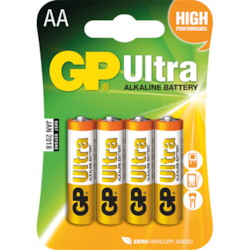 4-pack AA Batteri 1,5 V (LR06)