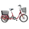 Trehjulig Elcykel Evobike Flex 20-16 tum 2013-2018 VINRÖD - 250W