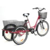 Trehjulig Elcykel EvoBike Grande 26/24 tum 2015-2018 - Svart