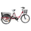 Trehjulig Elcykel EvoBike Grande 26/24 tum 2015-2018 - Svart