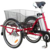 Trehjulig Elcykel EvoBike Grande 26/24 tum 2015-2018 - Svart