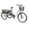 Trehjulig Elcykel EvoBike 250W Aluminium 26/24 tum 2015-2017 - Vit