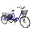 Trehjulig Elcykel EvoBike 250W Aluminium 26/24 tum 2017 - Blå