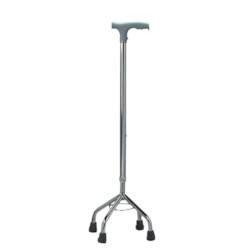 Käpp i aluminium med stödfötter