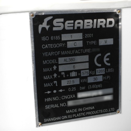 Gummibåt Seabird 360 cm - denier 1500 m2