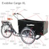 Elcykel Lådcykel EvoBike Cargo XL 250W - Omonterad