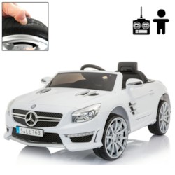 FYNDEX - Elbil Mercedes SL63 12V - vit