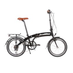 FYNDEX - Elcykel EvoBike Travel, Hopfällbar - Svart