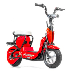 FYNDEX - Elscooter 350 W CHOPPER med lysen - Röd