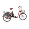 FYNDEX - Trehjulig Elcykel Evobike Elegant 2019 - 24 tum 250W - Röd