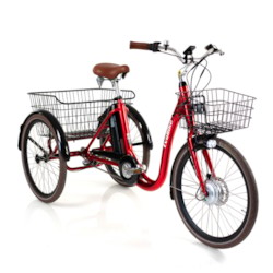FYNDEXEMPLAR - Trehjulig Elcykel Evobike Elegant 2019 - 24 tum 250W - Röd