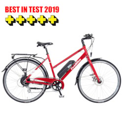 FYNDEX - Elcykel EvoBike SPORT-8 250W 2019 - Hyacintröd, dam