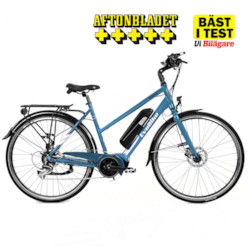 FYNDEX - Elcykel EvoBike SPORT-8 Mid-Drive 250W - 2019 - Delfinblå, dam