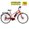 FYNDEX - Elcykel EvoBike SPORT-8 Mid-Drive 250W - Hyacintröd, dam
